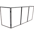 ProX XF-5X3048B 5-Panel Pro DJ Facade with Black Trim - Red One Music