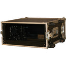 Gator G-TOUR 4UW ATA Wood Flight Rack Case w/ Wheels - 4U, 19" Deep