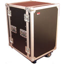Gator G-TOUR 14U CAST Tour Style ATA Flight Rack Case avec roulettes - 14U, 19" de profondeur 
