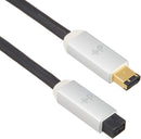 Oyaide Neo d+ Series Firewire Cable 6pin to 9pin - 1M 6pin to 9pin - Red One Music