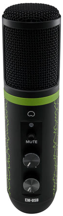 Microphone à condensateur Mackie EM-USB - Édition limitée Green Lightning