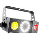 Chauvet Dj Swarm4Fx Led Dmx Three-In-One Moonflower Laser Strobe Effects Light - Red One Music