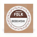 D'Addario Beb045w Classical / Folk 80/20 String de guitare - Ball End Bronze 0.45