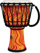 Latin Percussion LP1607OM World Rope Circle Djembe - 7" (Orange Marble)