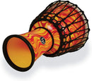 Latin Percussion LP1607OM World Rope Circle Djembe - 7" (Orange Marble)