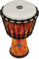 Latin Percussion LP1607OM World Rope Circle Djembe - 7" (Orange Marble)