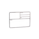 Adam Hall AH-88001 Étiquette de visite autocollante en plastique – Blanc 177 x 127 mm