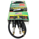 ProX-XC-MYP03 3 Ft. Unbalanced 3.5mm. Mini-TRS to Dual TS-M High Performance Audio Y Cable - Red One Music