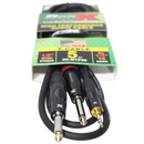 ProX-XC-MYP05 5 Ft. Unbalanced 3.5mm. Mini-TRS to Dual TS-M High Performance Audio Y Cable - Red One Music