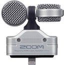 Zoom Iq7 Mid-Side Stereo Microphone Zoomiq7 Mid-Side Stereo Microphone For Ios Devices With Lightning Connector - Red One Music
