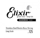 Elixir 13426 Nanoweb Corde de basse électrique en acier inoxydable – .125
