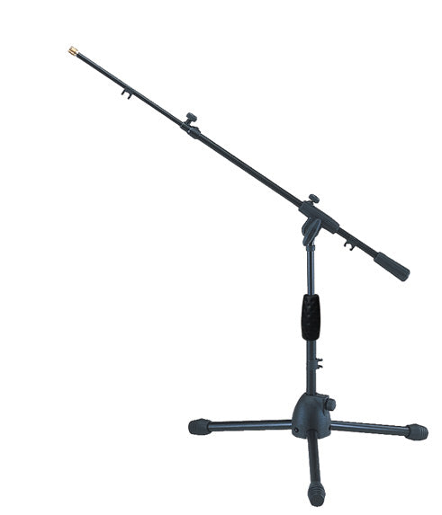Quiklok A341BK-AM Short Microlite Tripod Base Microphone Stand w/ Tele