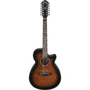 Ibanez AEG5012DVH - Guitare acoustique 12 cordes AEG Body - Dark Violin Sunburst