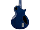 ESP E-II ECLIPSE avec guitare électrique pour gaucher avec table en érable Buckeye Burl et micros EMG - Blue Natural Fade