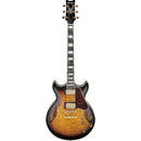 Ibanez AM93QMAYS Artcore Expressionist Series Semi Hollow-Body Electric Guitar (Antique Yellow Sunburst)