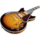 Ibanez AM93QMAYS Artcore Expressionist Series Semi Hollow-Body Electric Guitar (Antique Yellow Sunburst)
