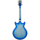 Ibanez AM93QMJBB Artcore Expressionist Series Semi Hollow-Body Electric Guitar (Jet Blue Burst)