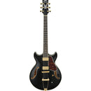 Ibanez AMH90BK Artcore Expressionist Series Semi Hollow-Body Electric Guitar (Black)