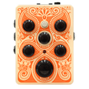 Pédale de préampli pour guitare acoustique ACOUSTICPEDAL orange avec sorties XLR et 1/4" et boucle d'effet tamponnée