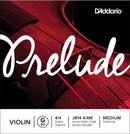 D'Addario J814 4/4 Prelude Violin Single G String 4/4 Scale Medium Tension