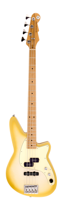 Basse électrique Reverend DECISION P avec micros personnalisés style PJ (Venetian Pearl)