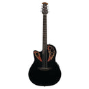 Ovation CE44L-5 Celebrity Elite Series - Corps Lyrachord mi-profondeur pour gaucher - Guitare électro-acoustique - Noir