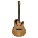 Ovation CE44P-SM - Guitare électro-acoustique à corps Lyrachord de profondeur moyenne - Naturel
