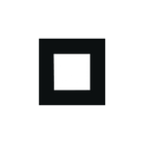 Audac CF45S Cover Frame Single (Black)