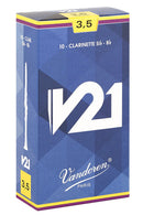 Vandoren CR8035 Bb Clarinet V21 Reeds Strength 3.5 (Box of 10)