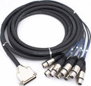 CBI DSFX-10 Shielded 25 Pin D-Sub 8-Channel Neutrik - 10'