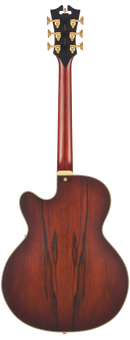 D'Angelico DAD59SBBGT Guitare électrique à corps creux (Satin Brown Burst)