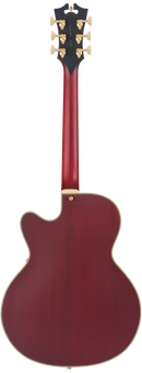 D'Angelico DAD59STWGT Guitare électrique à corps creux (Satin Trans Wine)