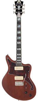 D'Angelico DELUXE BEDFORD Series Electric Guitar (Matte Walnut)