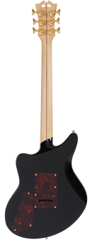 D'Angelico DELUXE BEDFORD Series Electric Guitar (Solid Black)