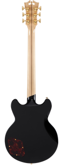 D'Angelico DELUXE BRIGHTON Series Electric Guitar (Solid Black)