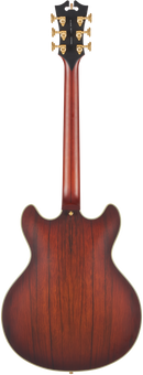 D'Angelico DELUXE DC Semi Hollow-Body Electric Guitar (Satin Brown Burst)