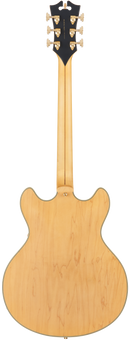 D'Angelico DELUXE DC Semi Hollow-Body Electric Guitar (Satin Honey)