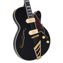 D'Angelico EXCEL 59 Series Hollow Body Electric Guitar (Solid Black)