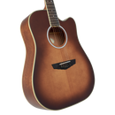 D'Angelico DAED500ATBGP2 Excel Bowery Dread Guitare électro-acoustique (Autumn Burst)