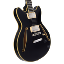 D'Angelico DAESSTSBKSNS Guitare électrique semi-creuse (noir)