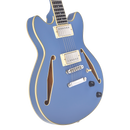 D'Angelico EXCEL MINI DC TOUR Series Semi Hollow-Body Electric Guitar (Slate Blue)