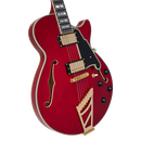 D'Angelico DAESSTCHGT Guitare électrique semi-creuse (Trans Cherry)