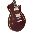 D'Angelico EXCEL MINI DC TOUR Series Semi Hollow-Body Electric Guitar (Solid Wine)