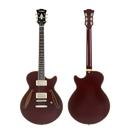 D'Angelico EXCEL MINI DC TOUR Series Semi Hollow-Body Electric Guitar (Solid Wine)