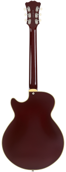 D'Angelico EXCEL MINI DC TOUR Series Semi Hollow-Body Electric Guitar (Solid Wine)