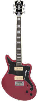 D'Angelico PREMIER BEDFROD Series Electric Guitar (Oxblood)