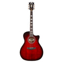 D'Angelico PREMIER GRAMERCY Series Acoustic Electric Guitar (Trans Black Cherry Burst)