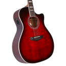 D'Angelico PREMIER GRAMERCY Series Acoustic Electric Guitar (Trans Black Cherry Burst)
