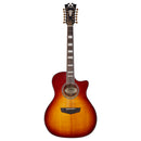 D'Angelico PREMIER FULTON Series 12-String Acoustic Electric Guitar (Iced Tea Burst)