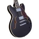 D'Angelico PREMIER MINI DC Series Semi Hollow-Body Electric Guitar (Black Flake)